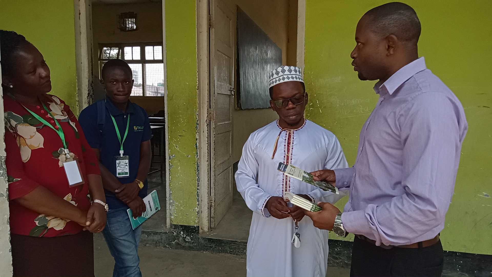 DCEA TEAM JOINED HANDS WITH THA SF TO PROVIDE TEACHING MATERIALS